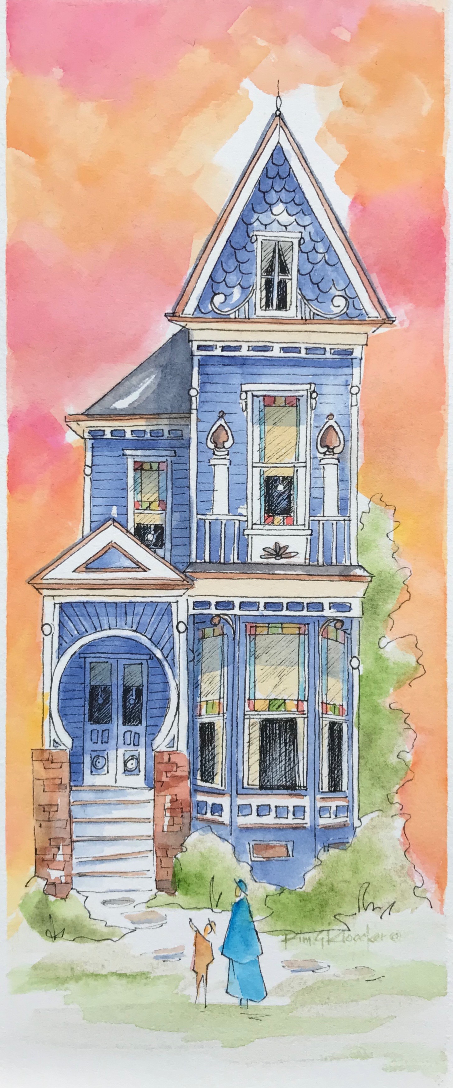 Beginner Urban Sketching Class--Instructor Kim G Kloecker